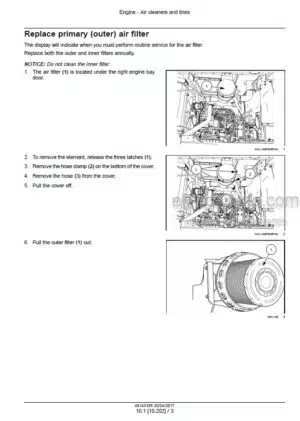 Photo 11 - Case WD1904 WD2304 Tier 3 Service Manual Self Propelled Windrower 48143358