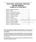 Photo 4 - Case WDX1002S WDX1202S WDX1202 Repair Manual Self Propelled Windrower 87580753