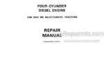 Photo 4 - David Brown 4 Cylinder Diesel Engine For 1200 990 Selematic Tractor Repair Manual 9-37121