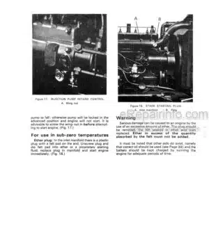 Photo 7 - David Brown AD4 47 Repair Manual Four Cylinder Diesel Engine TP644