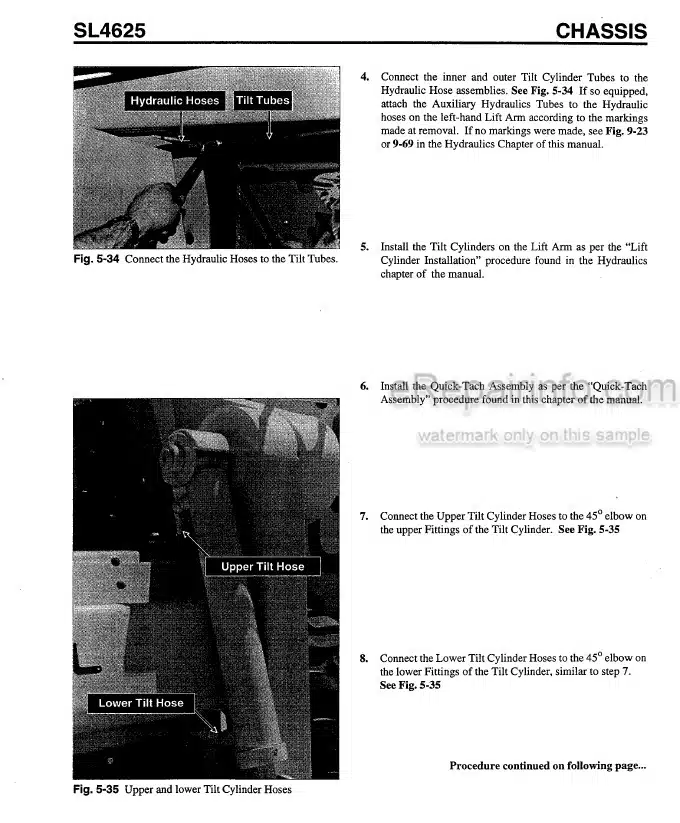 Photo 1 - Gehl 4625 Shop Manual Skid Steer Loader 907212