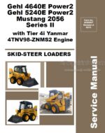 Photo 4 - Gehl 4640E 5240E Power 2 Mustang 2056 Series II Service Manual Skid Steer Loader 50950037