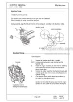 Photo 2 - Gehl 502 602 652 Service Manual Compact Excavator 918157