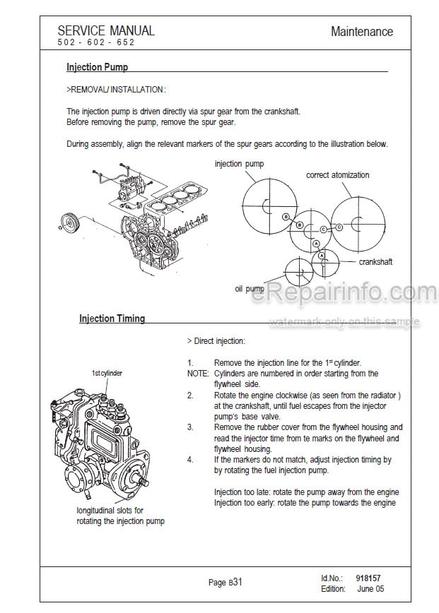 Photo 1 - Gehl 502 602 652 Service Manual Compact Excavator 918157