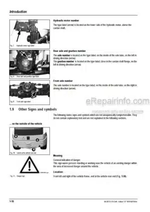 Photo 2 - Gehl 521 Operators Manual Wheel Loader 909881