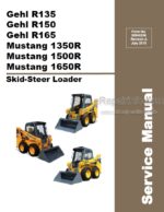 Photo 3 - Gehl R135 R150 R165 Mustang 1350R 1500R 1650R Service Manual Skid Steer Loader 50940256