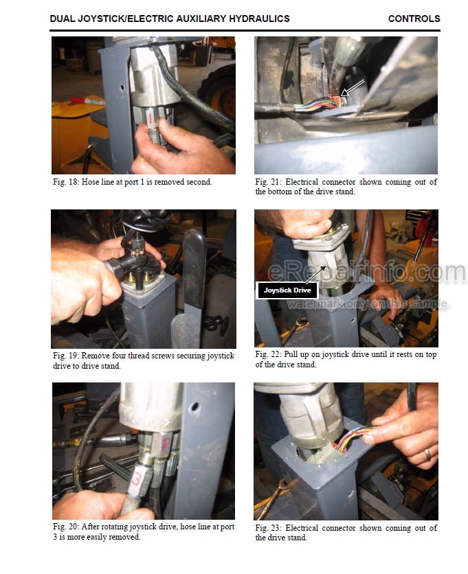 Photo 1 - Gehl SL4640E SL4840 SL5640E SL6640 Mustang 2076 2086 Service Manual Skid Steer Loaders Dual Joystick Control 917231
