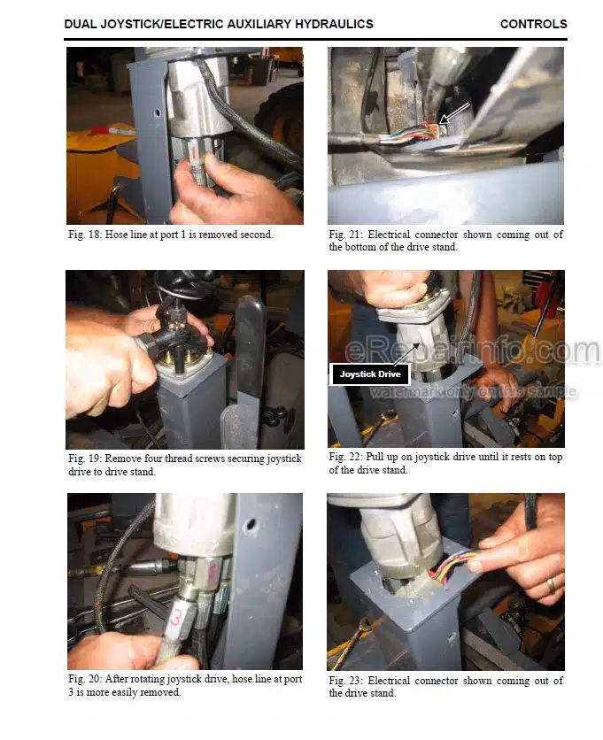 Photo 1 - Gehl SL4640E SL4840 SL5640E SL6640 Mustang 2076 2086 Service Manual Skid Steer Loaders Dual Joystick Control 917231