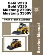 Photo 4 - Gehl V270 V330 Mustang 2700V 3300V Service Manual Skid Steer Loader 917435