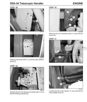 Photo 2 - Gehl RS6-42 RS8-42 RS8-44 RS10-44 RS10-55 RS12-42 Service Manual Telescopic Handler 913233