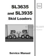 Photo 4 - Gehl SL3635 SL3935 Service Manual Skid Steer Loader 908269