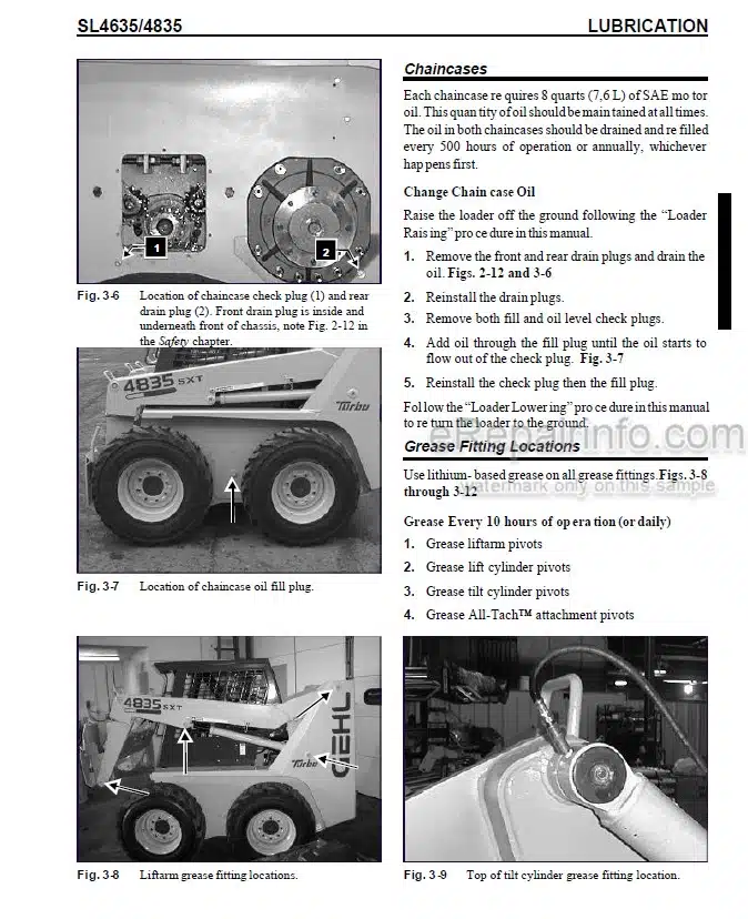 Photo 1 - Gehl SL4635 SL4835 Service Manual Skid Steer Loader 907809