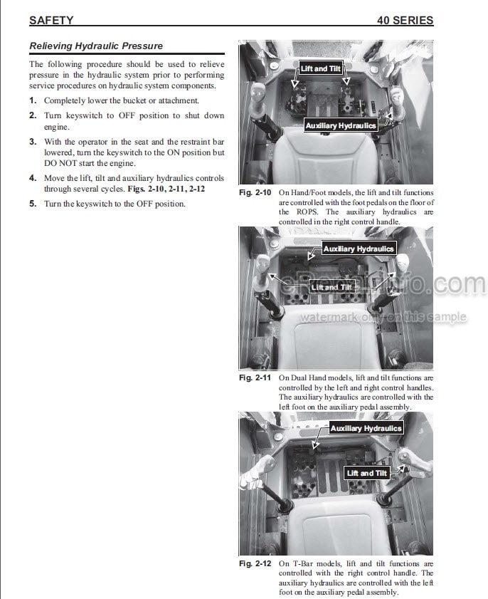 Photo 1 - Gehl SL4640 SL4840 SL5640 SL6640 Service Manual Skid Steer Loader 917002