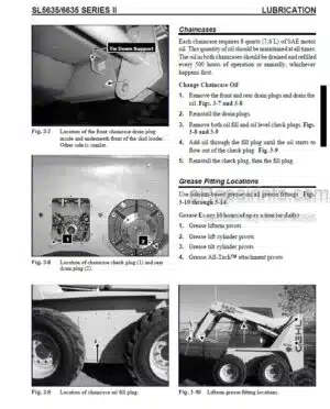 Photo 2 - Gehl SL5635 SL6635 Series II Service Manual Skid Steer Loader 907864