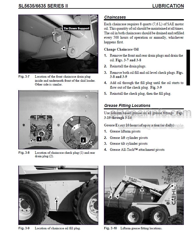 Photo 1 - Gehl SL5635 SL6635 Series II Service Manual Skid Steer Loader 907864