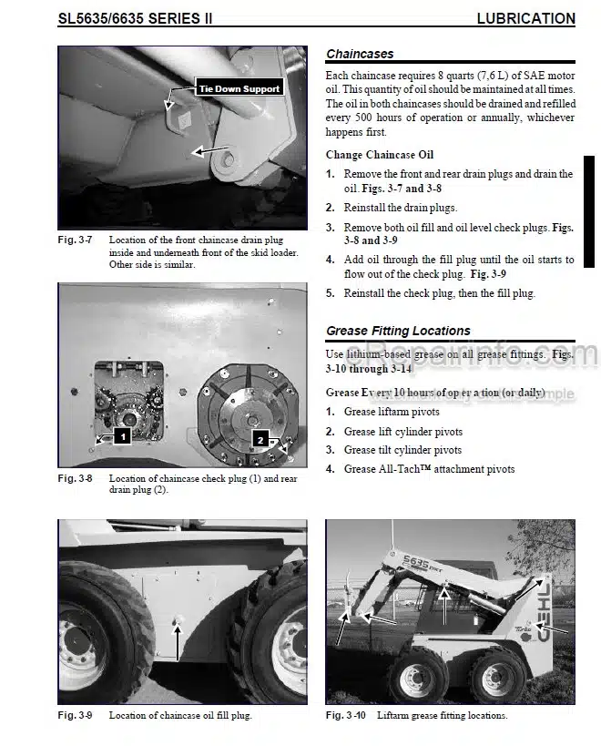 Photo 1 - Gehl SL5635 SL6635 Series II Service Manual Skid Steer Loader 907864