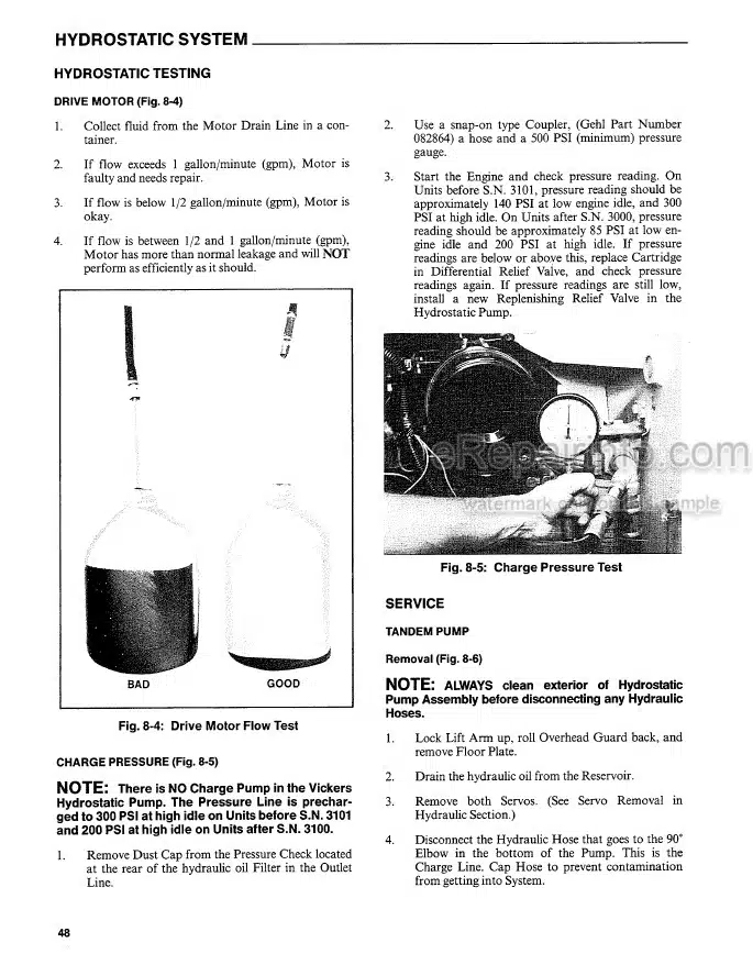 Photo 1 - Gehl SL6620 SL6625 Shop Manual Skid Steer Loader 904167