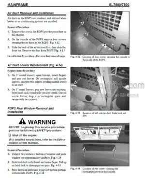 Photo 10 - Gehl SL7600 SL7800 Service Manual Skid Steer Loader 908275