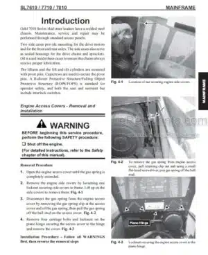 Photo 1 - Gehl SL7610 SL7710EU SL7810 Service Manual Skid Steer Loader 917033