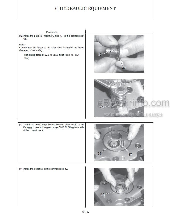 Photo 1 - Gehl Z17 170Z Service Manual Compact Excavator 50940107