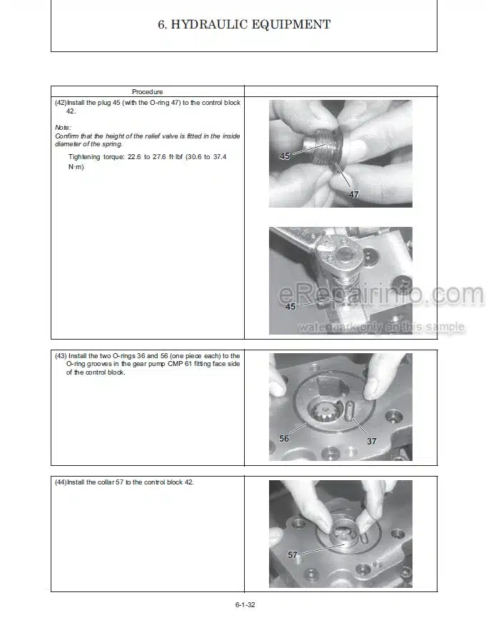 Photo 1 - Gehl Z17 170Z Service Manual Compact Excavator 50940107