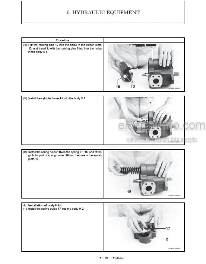Photo 1 - Gehl Z17 GEN2 170Z NXT2 Service Manual Compact Excavator 50940307