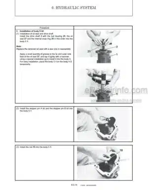 Photo 12 - Gehl Z25 250Z Service Manual Compact Excavator 50940346