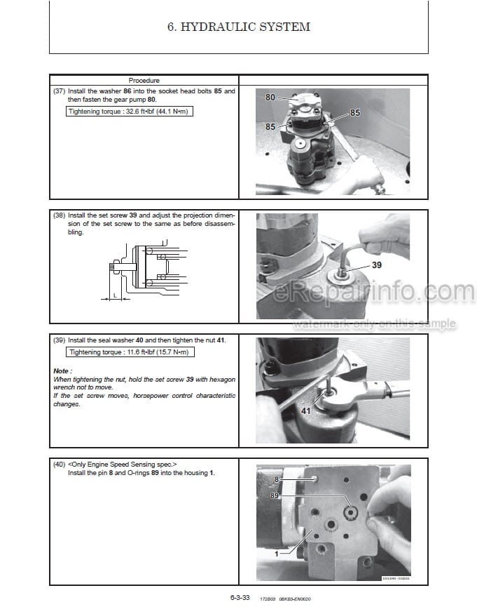 Photo 1 - Gehl Z35 GEN2 350Z NXT2 Service Manual Compact Excavator 50940137