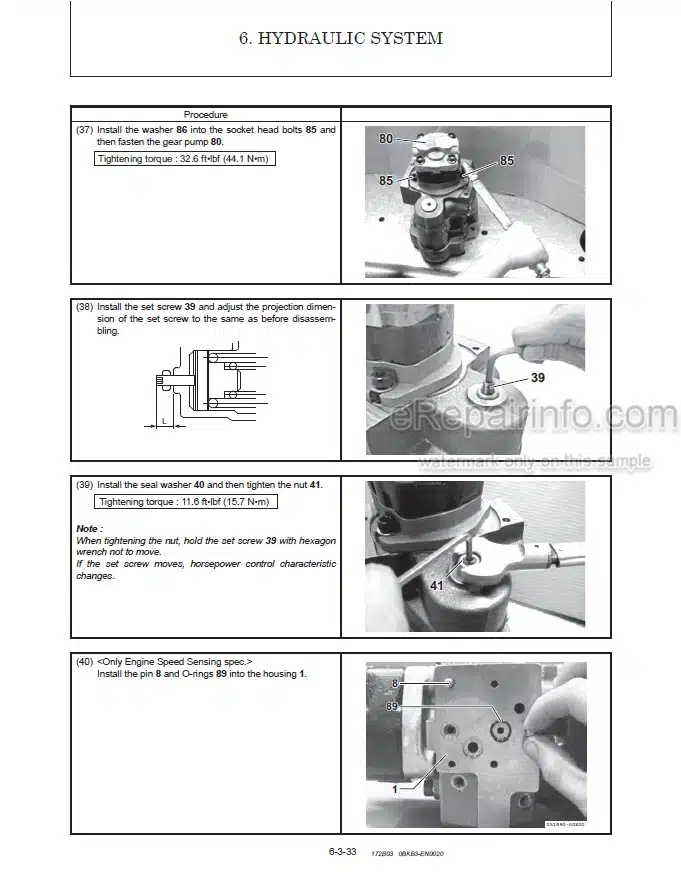 Photo 1 - Gehl Z35 GEN2 350Z NXT2 Service Manual Compact Excavator 50940137
