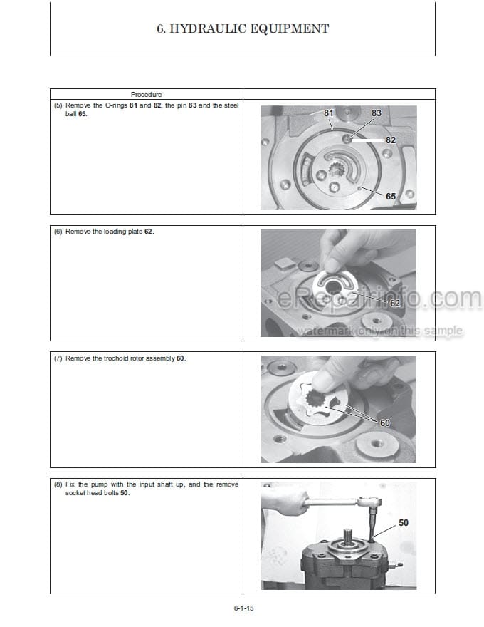 Photo 1 - Gehl Z45 450Z Service Manual Compact Excavator 50940111