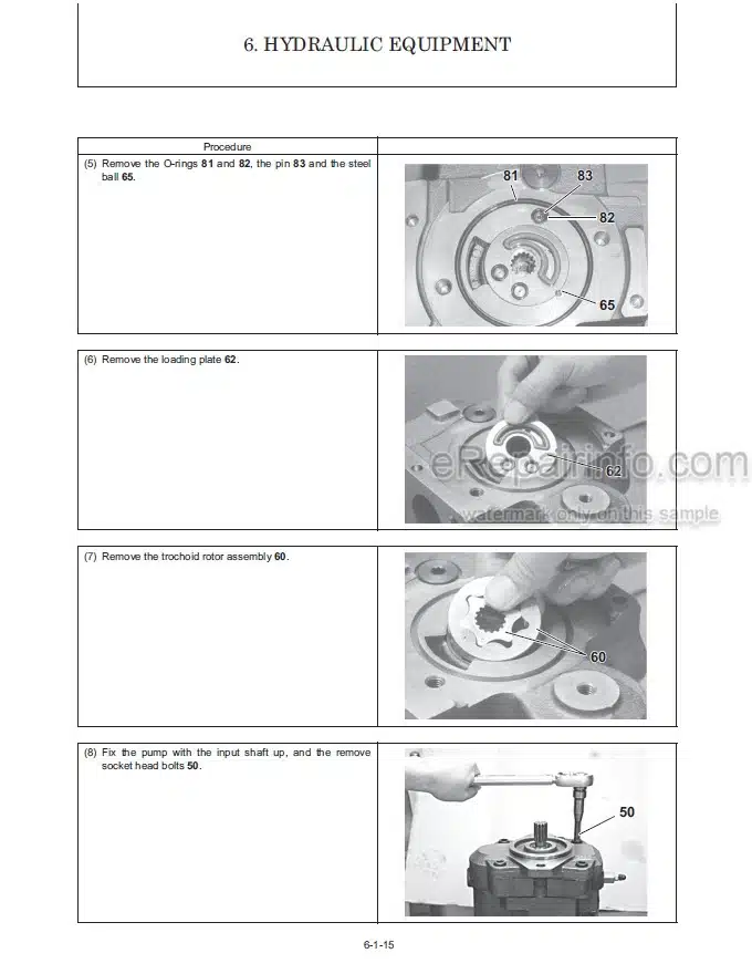 Photo 1 - Gehl Z45 450Z Service Manual Compact Excavator 50940111