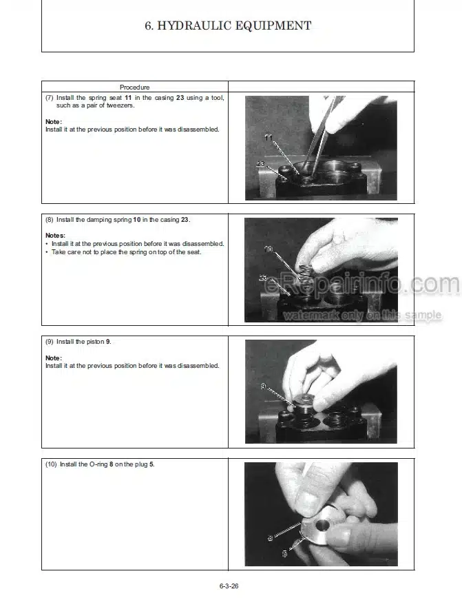 Photo 1 - Gehl Z80 800Z Service Manual Compact Excavator 50940113