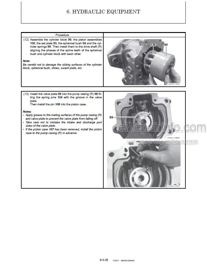 Photo 1 - Gehl Z80 800Z Service Manual Compact Excavator 50940321