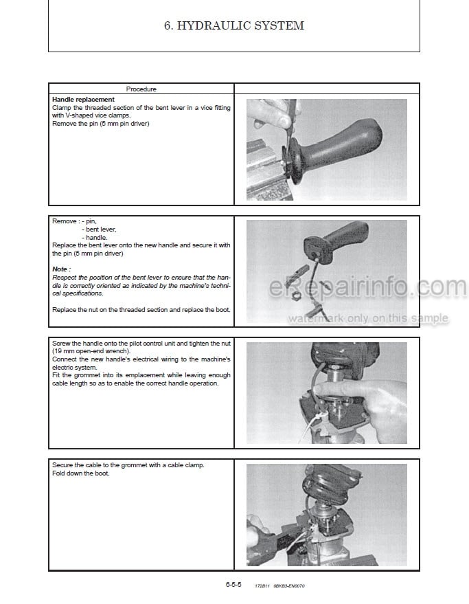 Photo 1 - Gehl Z80 GEN2 800Z NXT2 Service Manual Compact Excavator 50940326