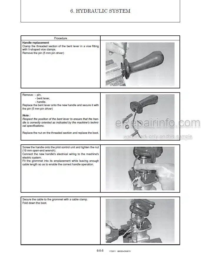 Photo 1 - Gehl Z80 GEN2 800Z NXT2 Service Manual Compact Excavator 50940326