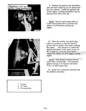 Photo 9 - International Cub 154 184 185 Lo-Boy Service Manual Tractor Mower GSS1408