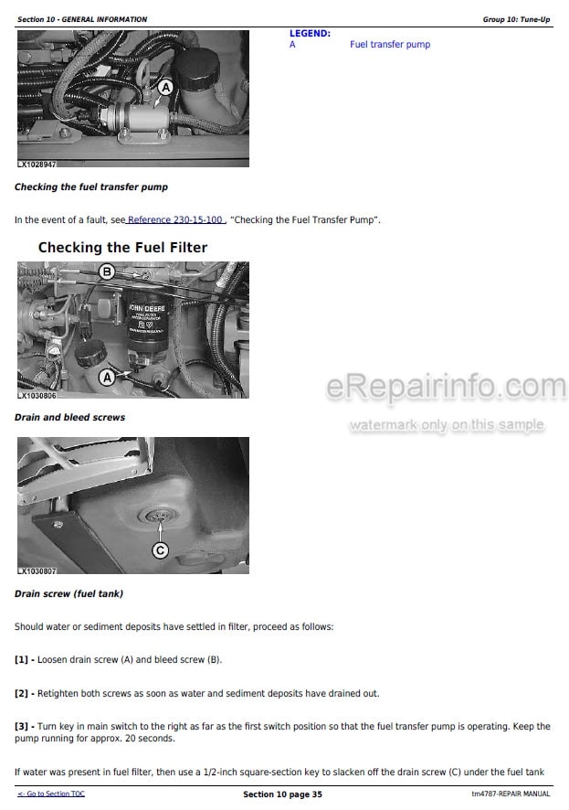 Photo 1 - John Deere 5620 5720 5820 Repair Manual Tractor TM4787