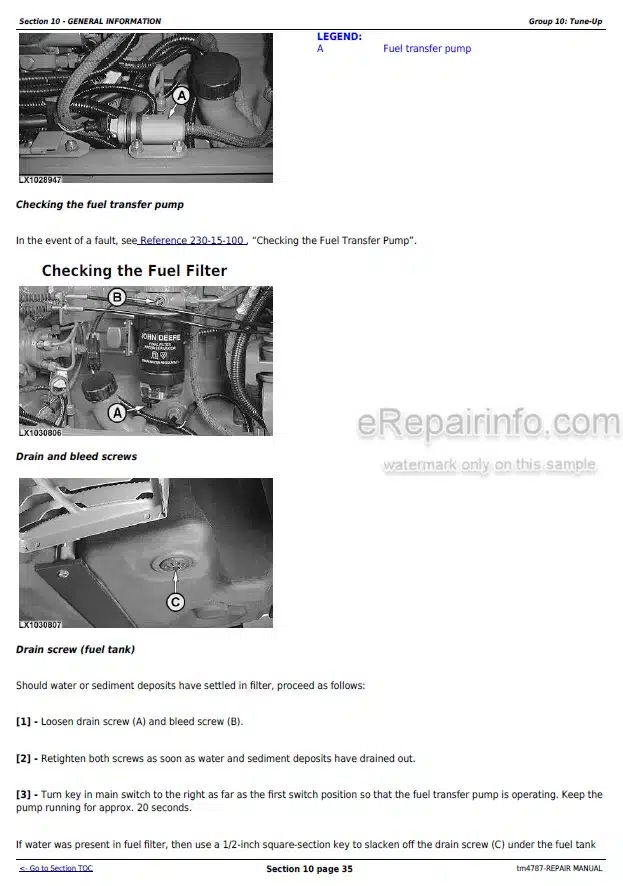 Photo 1 - John Deere 5620 5720 5820 Repair Manual Tractor TM4787