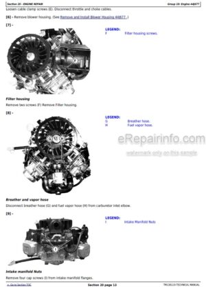 Photo 7 - John Deere 5620 5720 5820 Repair Manual Tractor TM4787