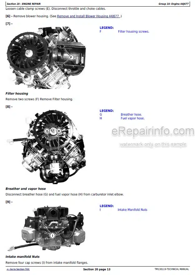 Photo 1 - John Deere X330 X394 X390 X384 X380 X370 X350 X354 Select Series Technical Manual Tractor TM138119