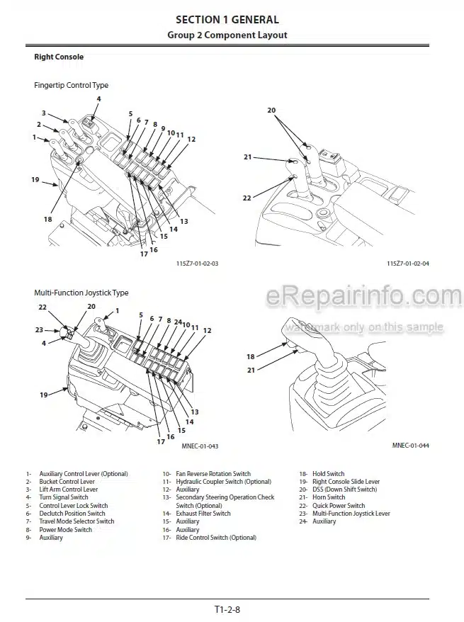 Photo 1 - Kawasaki 115Z7 Shop Manual Wheel Loader