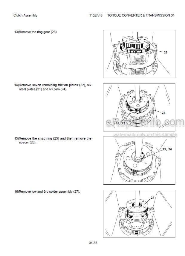 Photo 1 - Kawasaki 115ZIV-3 Shop Manual Wheel Loader