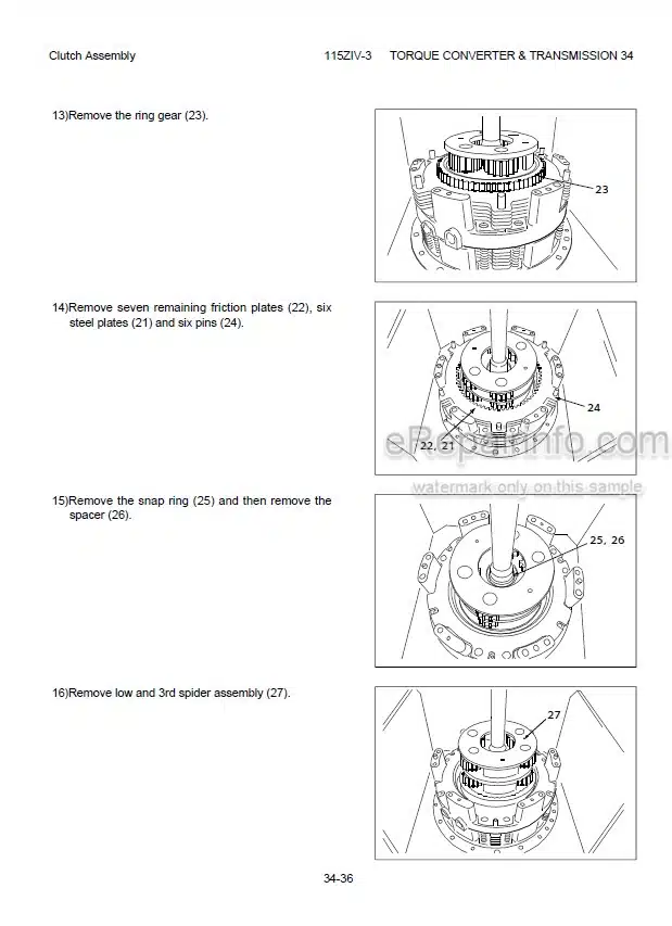 Photo 1 - Kawasaki 115ZIV-3 Shop Manual Wheel Loader