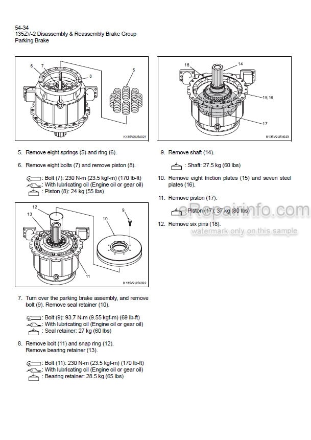 Photo 1 - Kawasaki 135ZV-2 Shop Manual Wheel Loader