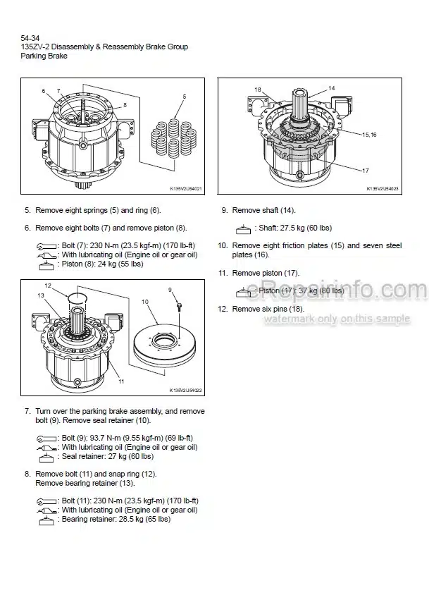 Photo 1 - Kawasaki 135ZV-2 Shop Manual Wheel Loader