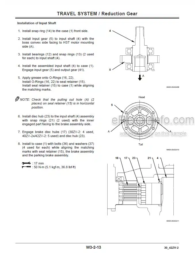 Photo 1 - Kawasaki 30ZV-2 40ZV-2A 42ZV-2 Shop Manual Wheel Loader