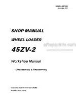 Photo 5 - Kawasaki 45ZV-2 Shop Manual Wheel Loader