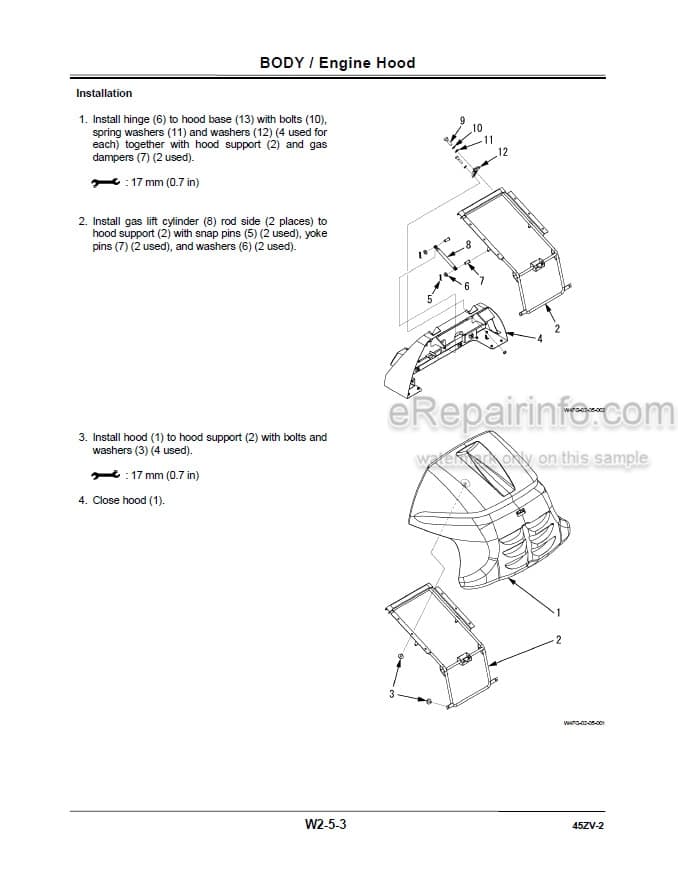 Photo 1 - Kawasaki 45ZV-2 Shop Manual Wheel Loader