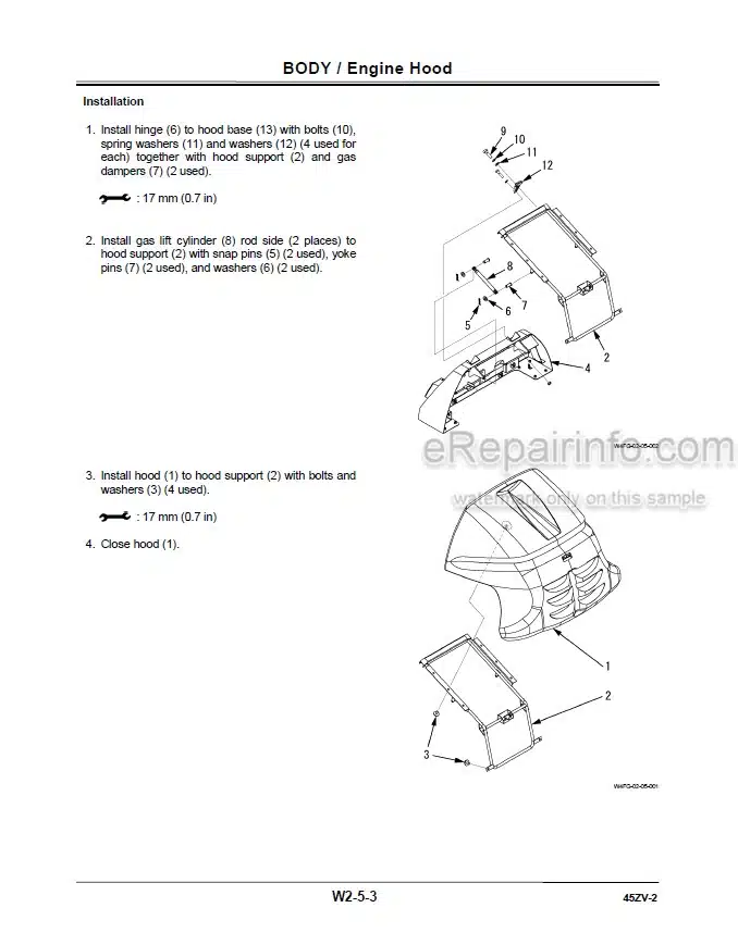 Photo 1 - Kawasaki 45ZV-2 Shop Manual Wheel Loader