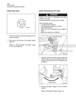 Photo 6 - Kawasaki 80ZIII Operation & Maintenance Manual Wheel Loader AAAO01314-9